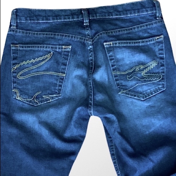 Lacoste Jeans with Croc on back pockets - Picture 2 of 11